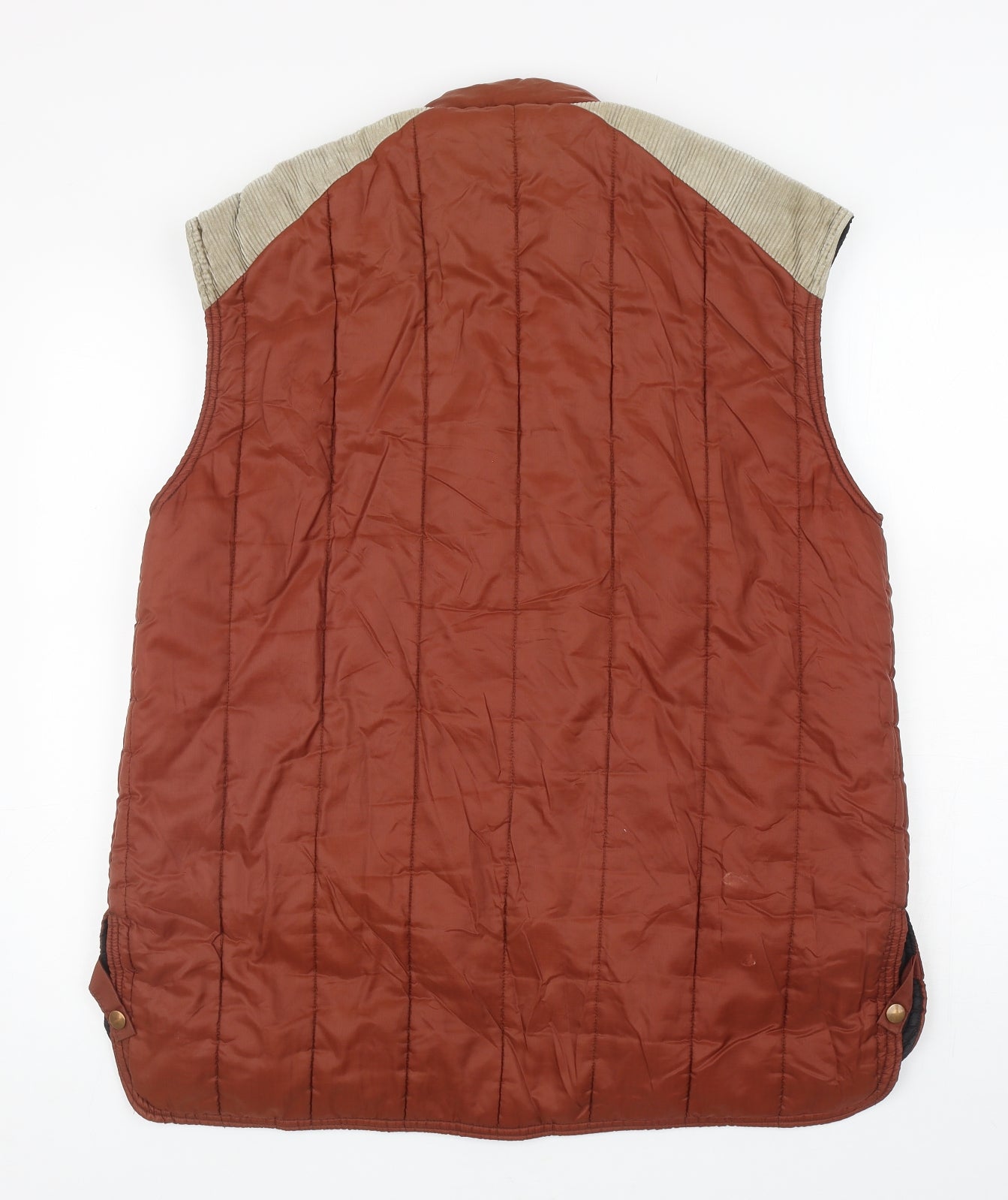 Snowgoose Mens Orange Gilet Waistcoat Size L Zip