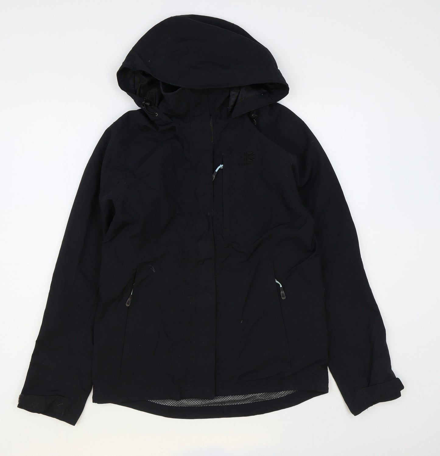 Karrimor Womens Black Rain Coat Coat Size 8 Zip
