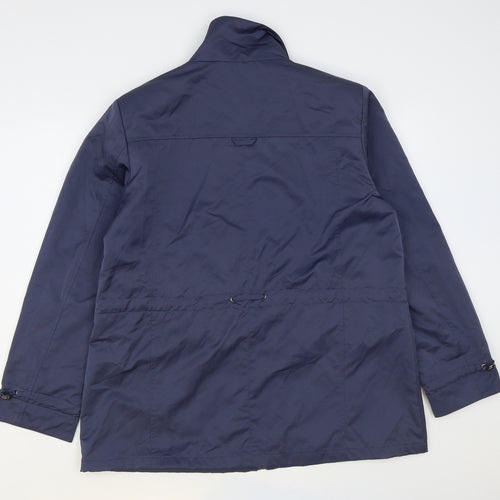 Finesse Womens Blue Jacket Coat Size 16 Zip