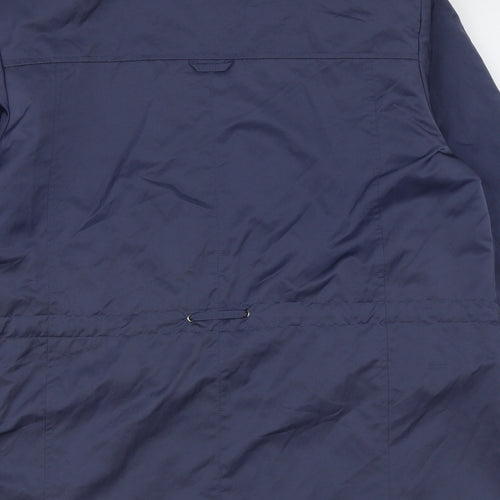 Finesse Womens Blue Jacket Coat Size 16 Zip