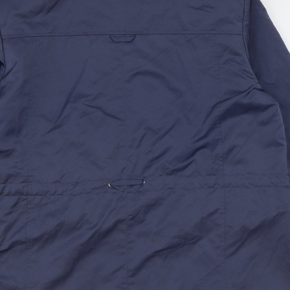 Finesse Womens Blue Jacket Coat Size 16 Zip