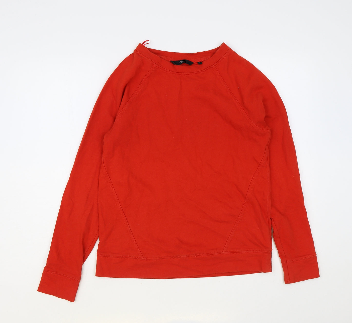 NEXT Womens Red Cotton Pullover Sweatshirt Size 8 Pullover