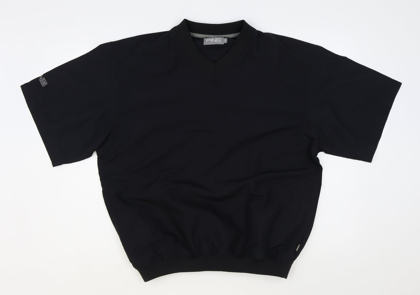 Ping Collection Womens Black Polyester Pullover Sweatshirt Size S Pullover