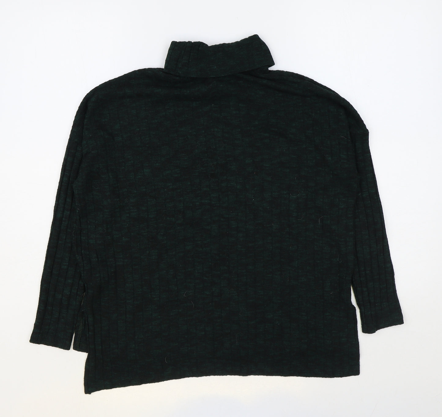 Dorothy Perkins Womens Green Roll Neck Viscose Pullover Jumper Size 8