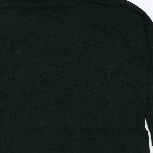 Dorothy Perkins Womens Green Roll Neck Viscose Pullover Jumper Size 8