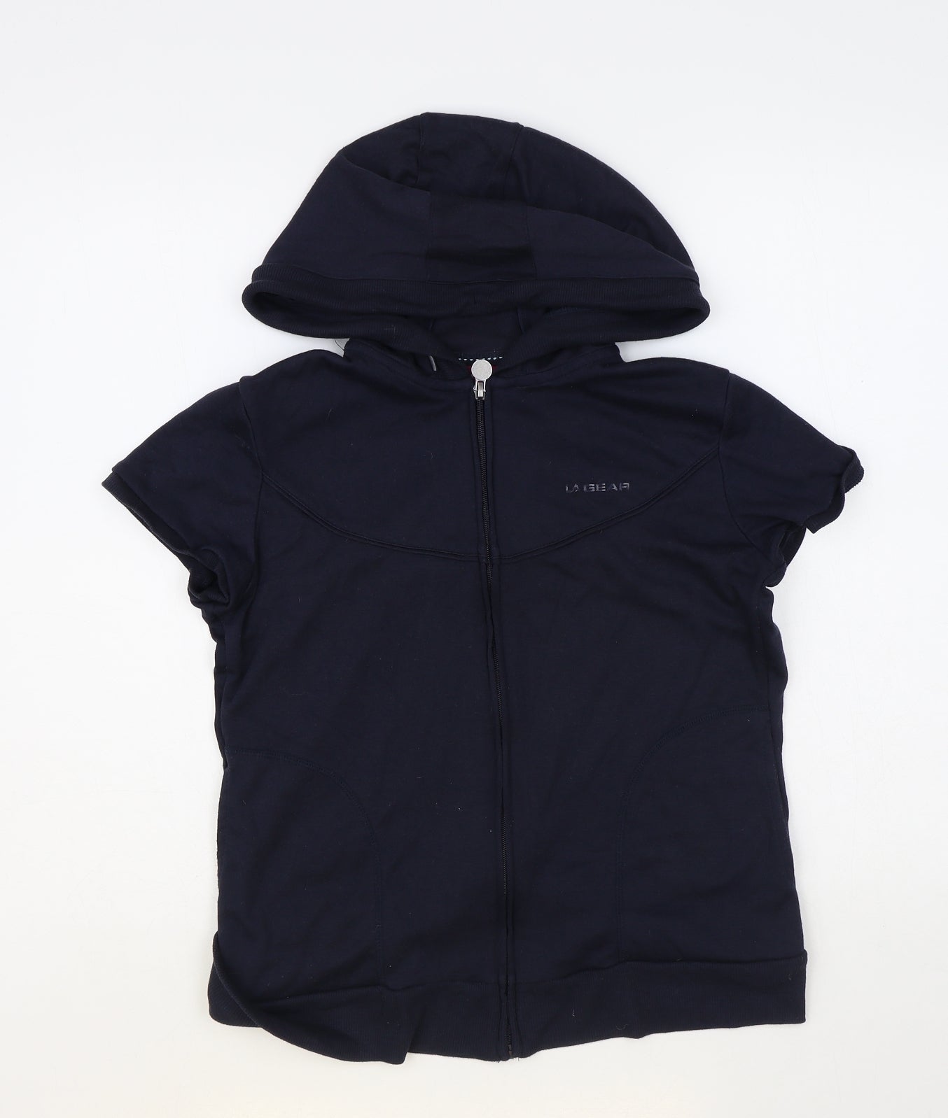 LA Gear Womens Blue Polyester Full Zip Hoodie Size 12 Zip