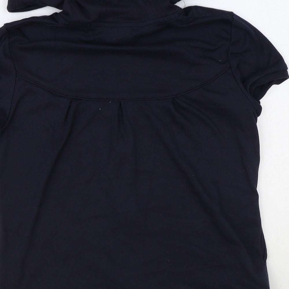 LA Gear Womens Blue Polyester Full Zip Hoodie Size 12 Zip