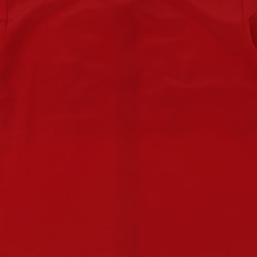 Clothes Contact Womens Red Polyester Basic Button-Up Size 22 Collared