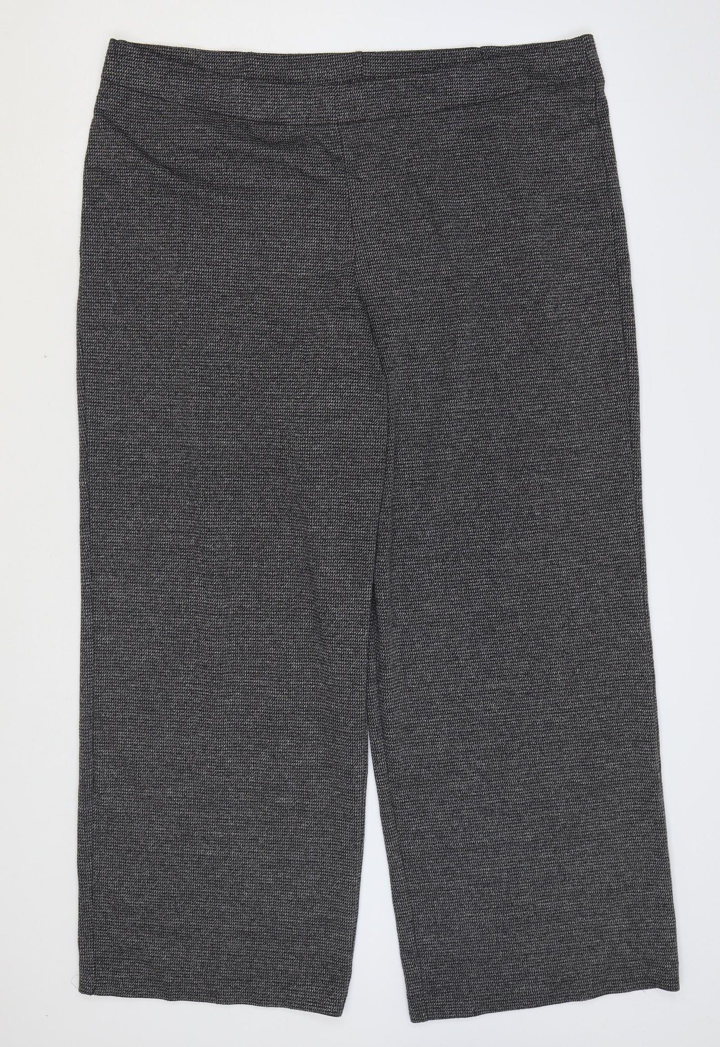 TU Womens Grey Polyester Trousers Size 20 L27 in Regular