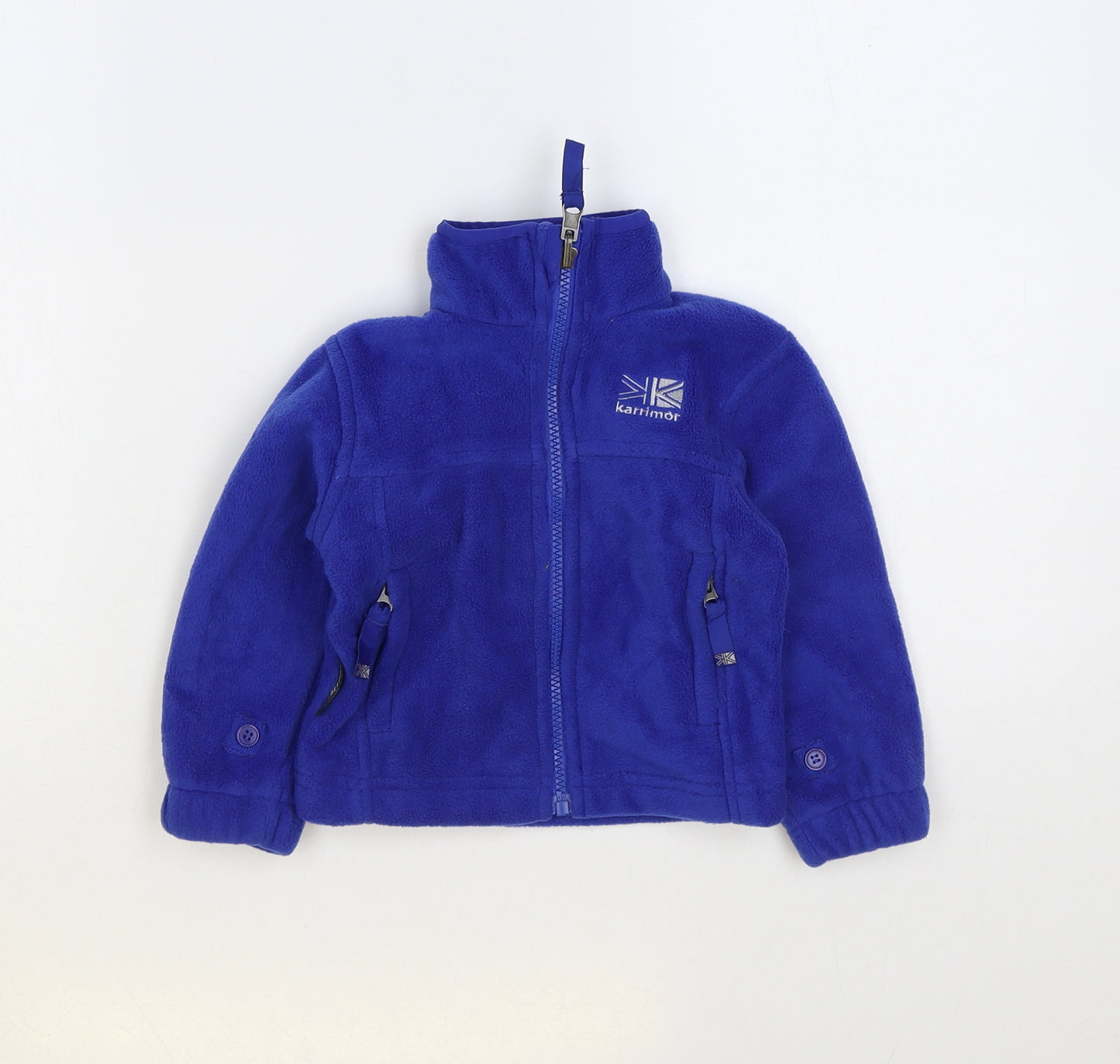 Karrimor Boys Blue Polyester Full Zip Sweatshirt Size 2-3 Years Zip