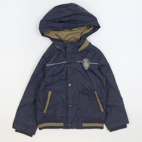 F&F Boys Blue Rain Coat Coat Size 2-3 Years Zip