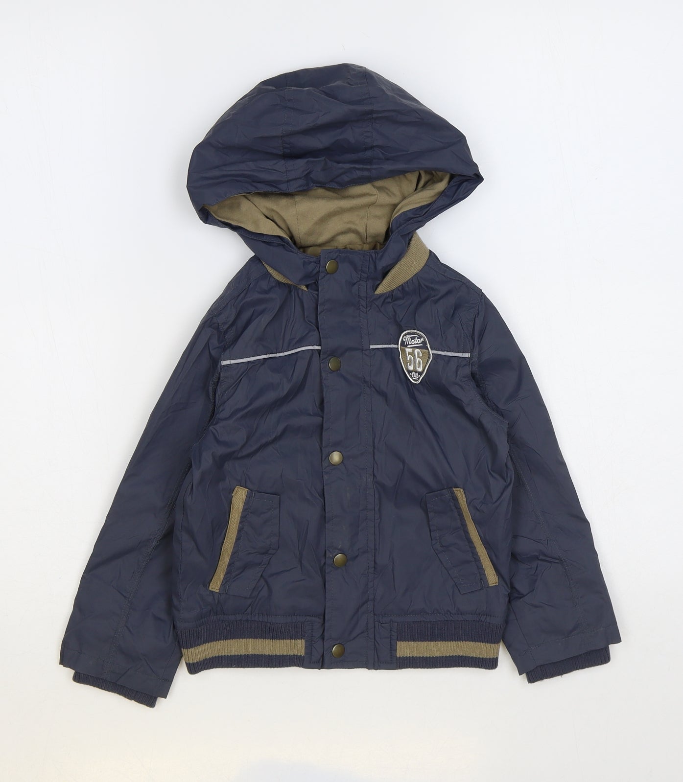 F&F Boys Blue Rain Coat Coat Size 2-3 Years Zip