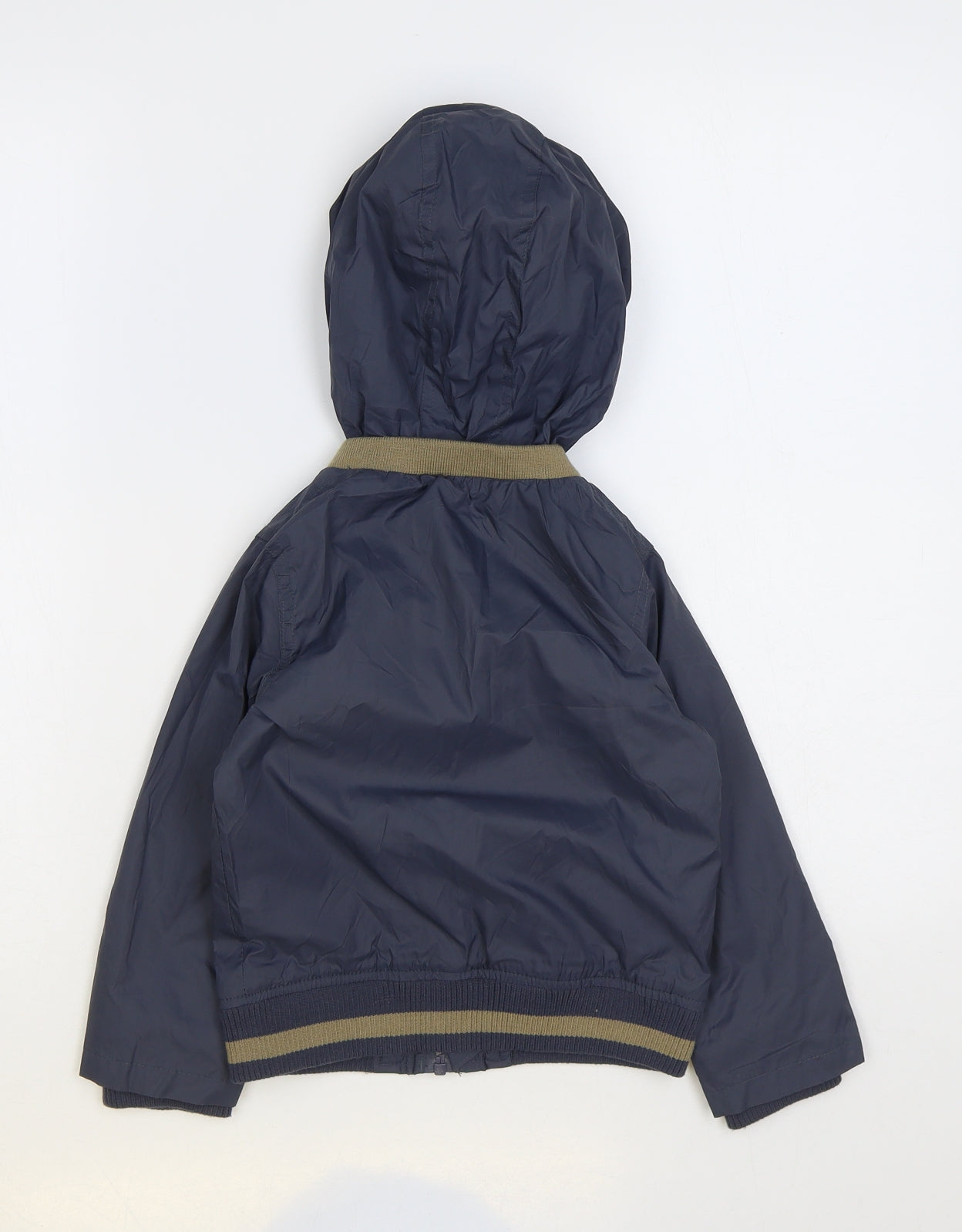 F&F Boys Blue Rain Coat Coat Size 2-3 Years Zip