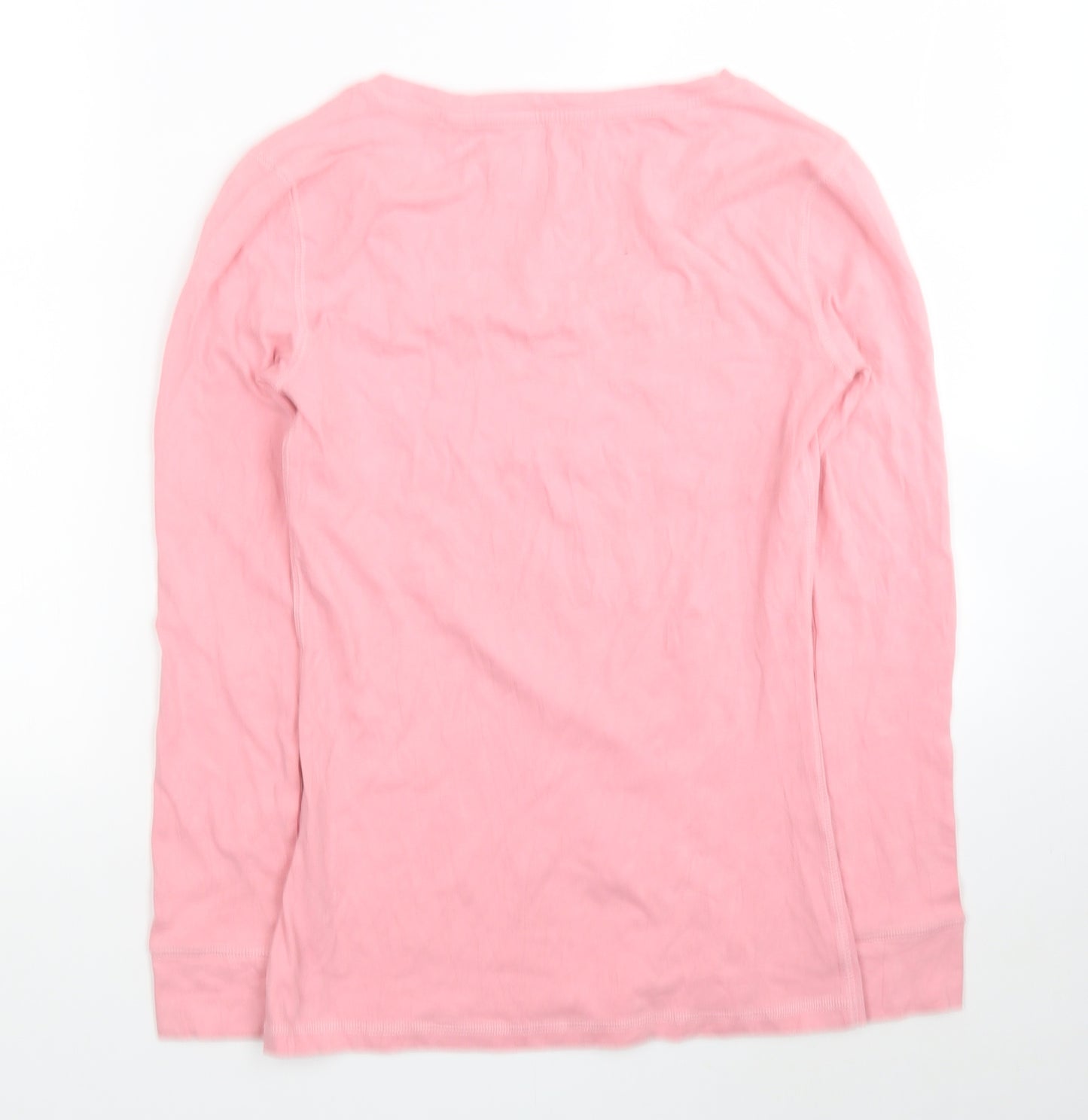 Jack Wills Womens Pink Cotton Basic T-Shirt Size 8 Round Neck
