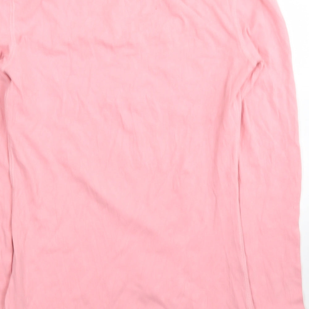 Jack Wills Womens Pink Cotton Basic T-Shirt Size 8 Round Neck