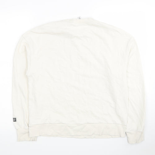 H&M Womens White Polyester Pullover Sweatshirt Size XS Pullover - Love your planet
