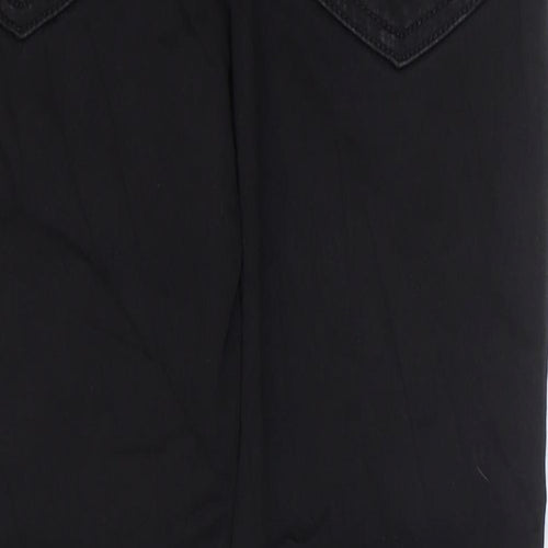 Marks and Spencer Girls Black Cotton Skinny Jeans Size 10-11 Years Regular Zip
