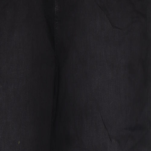 Marks and Spencer Womens Black Cotton Skinny Jeans Size 18 L29 in Regular Zip