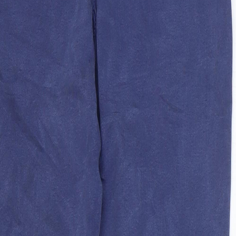Marks and Spencer Womens Blue Cotton Skinny Jeans Size 8 L28 in Regular Zip