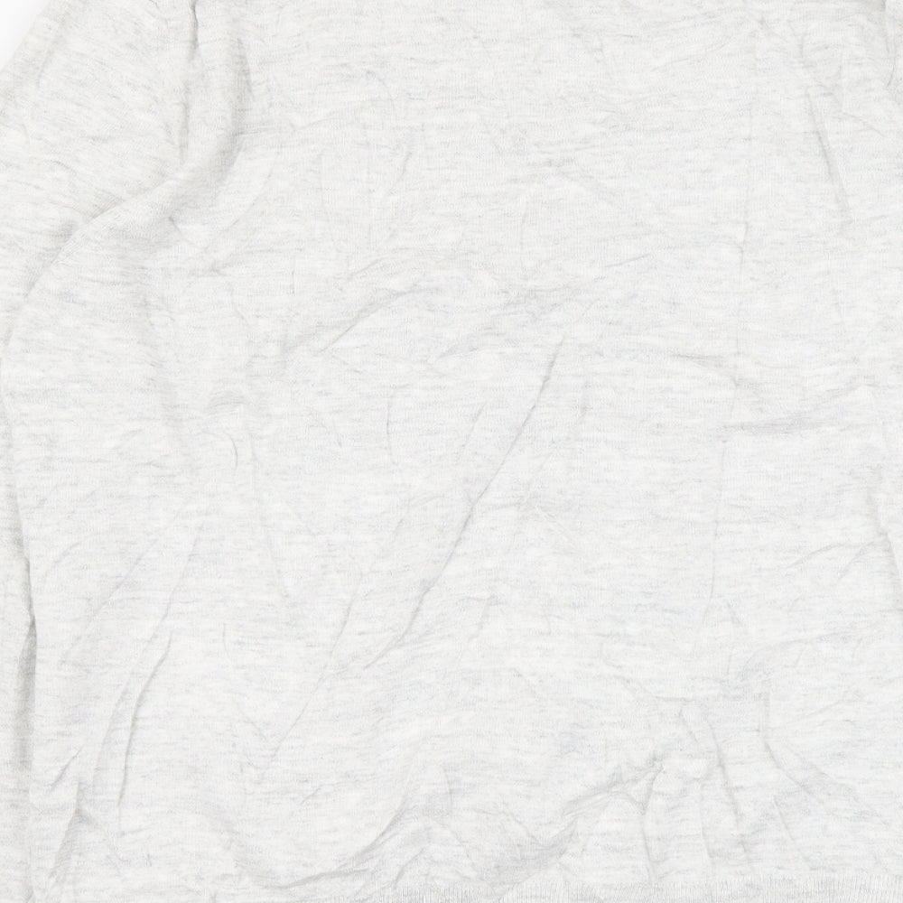 Marks and Spencer Mens Grey Round Neck Cotton Pullover Jumper Size XL