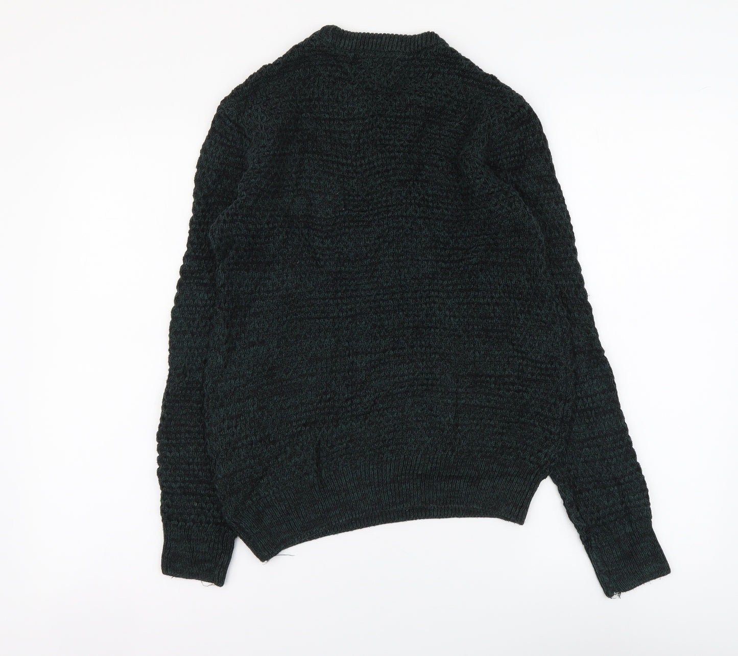 Primark Womens Green Round Neck Acrylic Pullover Jumper Size XS