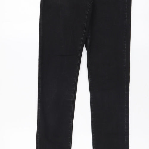 Denim & Co. Womens Grey Cotton Skinny Jeans Size 10 L30 in Regular Button