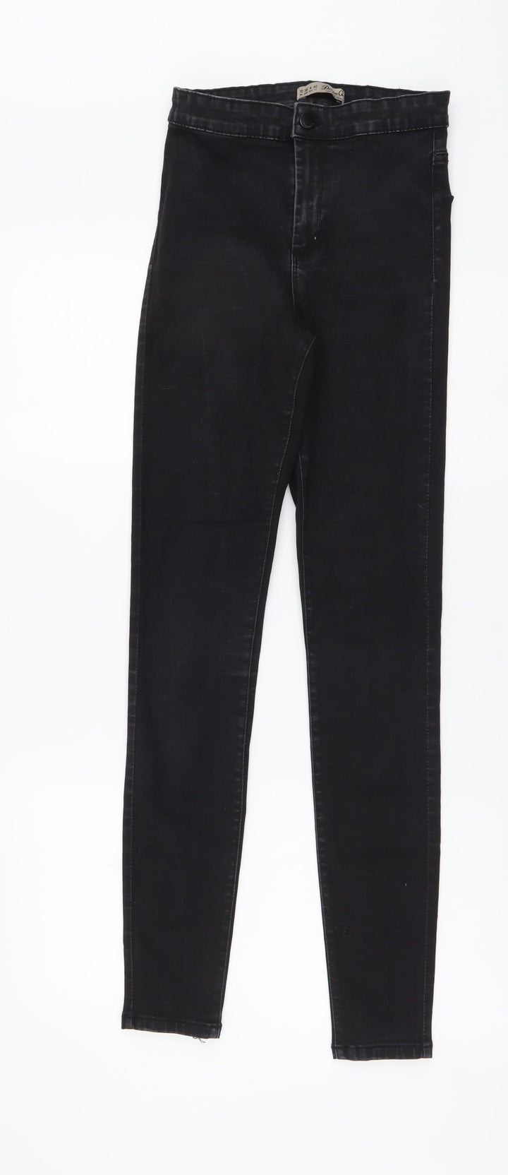 Denim & Co. Womens Grey Cotton Skinny Jeans Size 10 L30 in Regular Button
