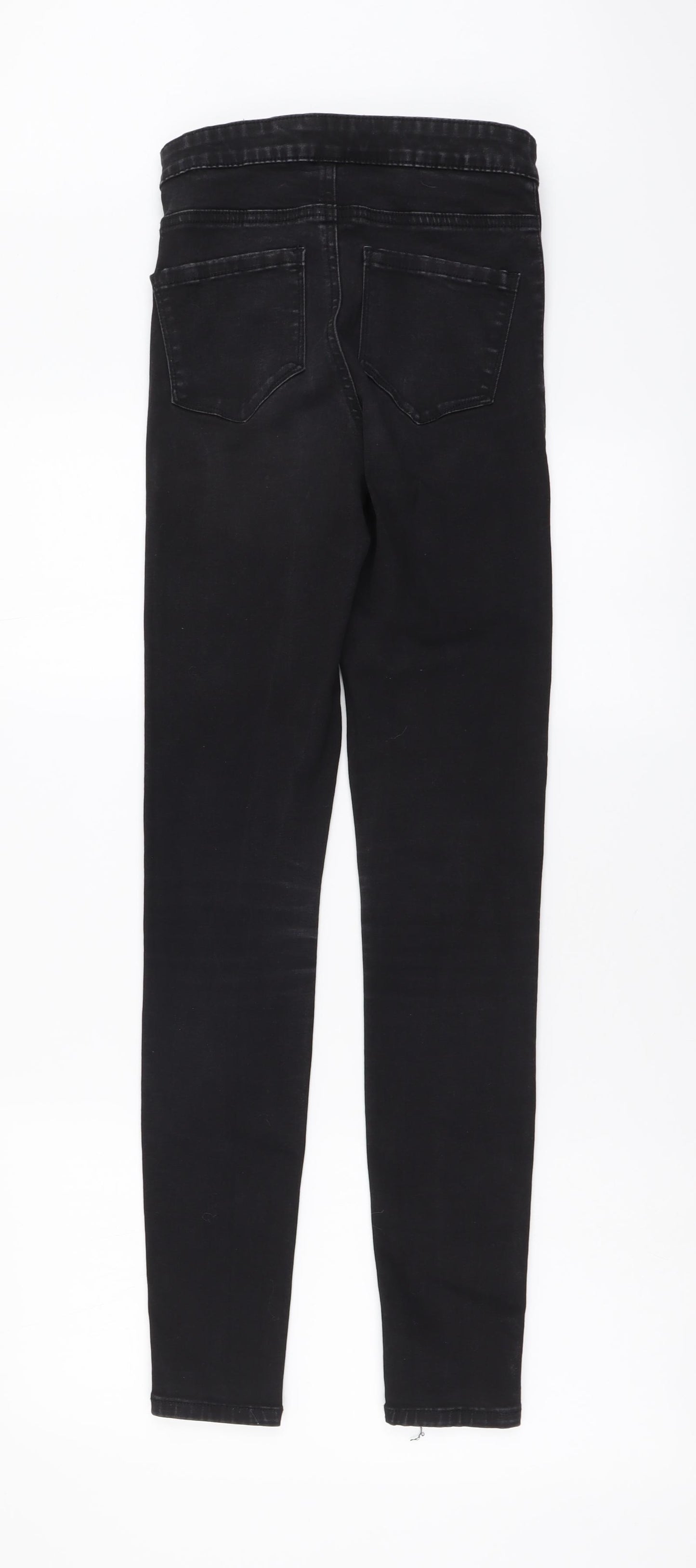 Denim & Co. Womens Grey Cotton Skinny Jeans Size 10 L30 in Regular Button