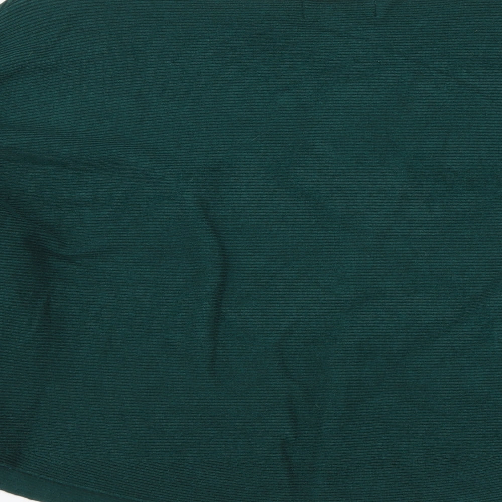 Apricot Womens Green Boat Neck Viscose Pullover Jumper Size 8