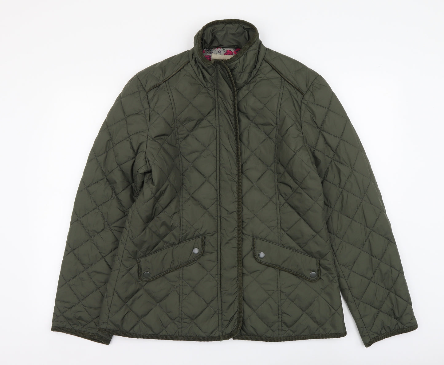Avenue Womens Green Jacket Coat Size M Zip