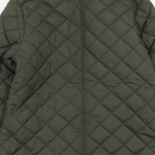 Avenue Womens Green Jacket Coat Size M Zip