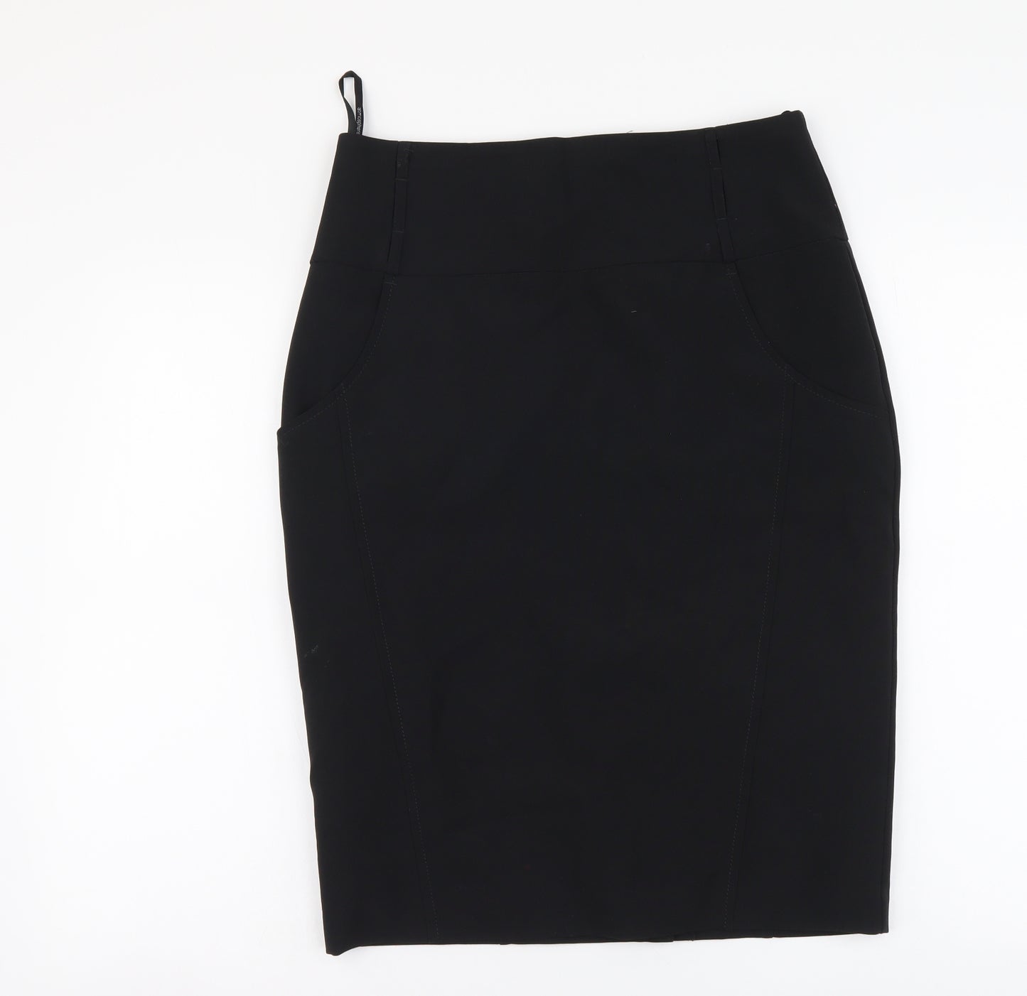 Atmosphere Womens Black Polyester Straight & Pencil Skirt Size 12 Zip