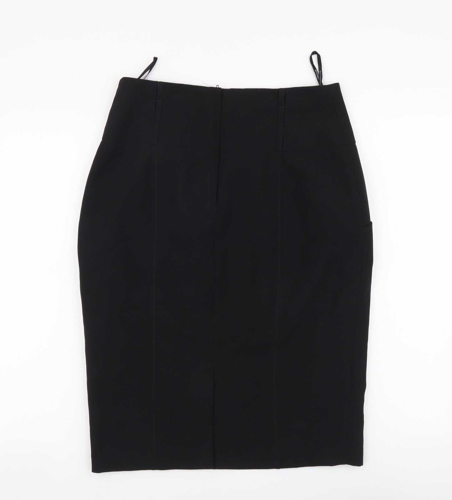 Atmosphere Womens Black Polyester Straight & Pencil Skirt Size 12 Zip