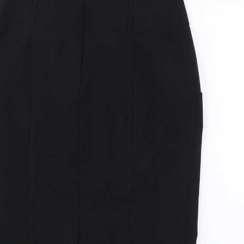 Atmosphere Womens Black Polyester Straight & Pencil Skirt Size 12 Zip