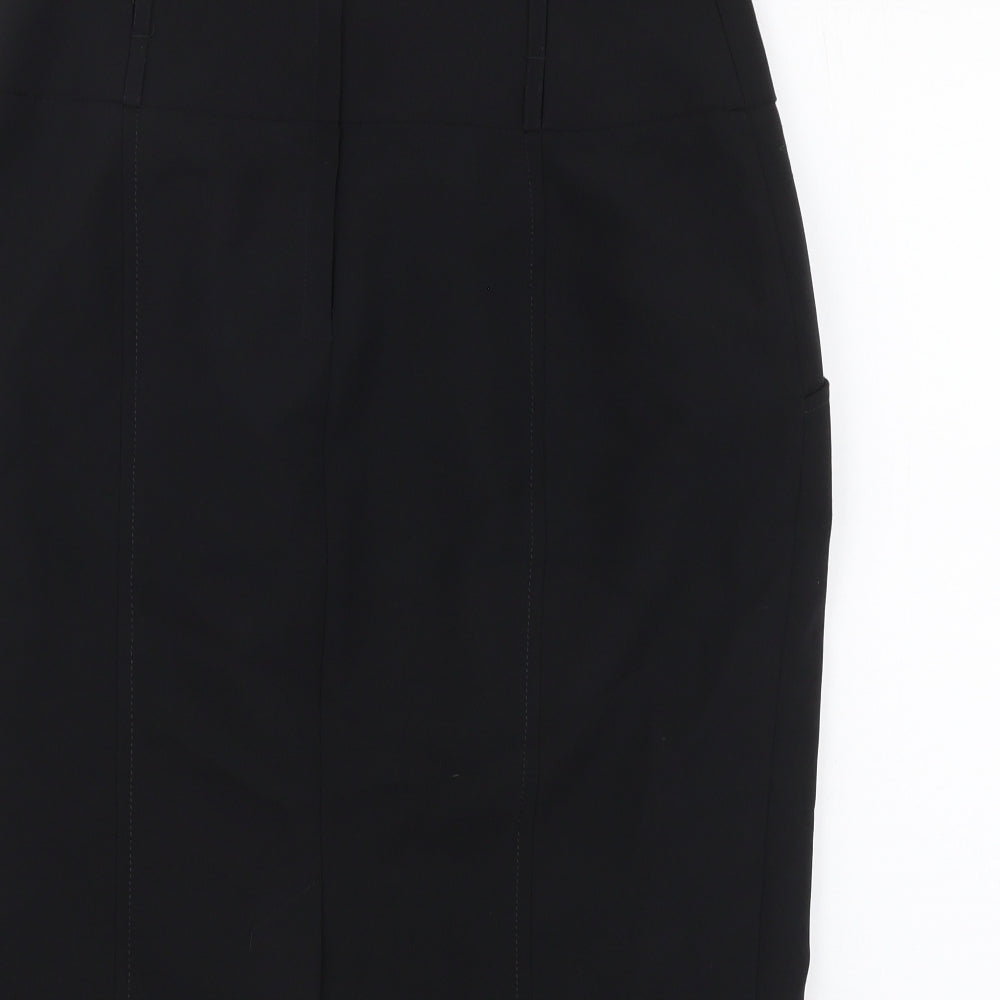 Atmosphere Womens Black Polyester Straight & Pencil Skirt Size 12 Zip