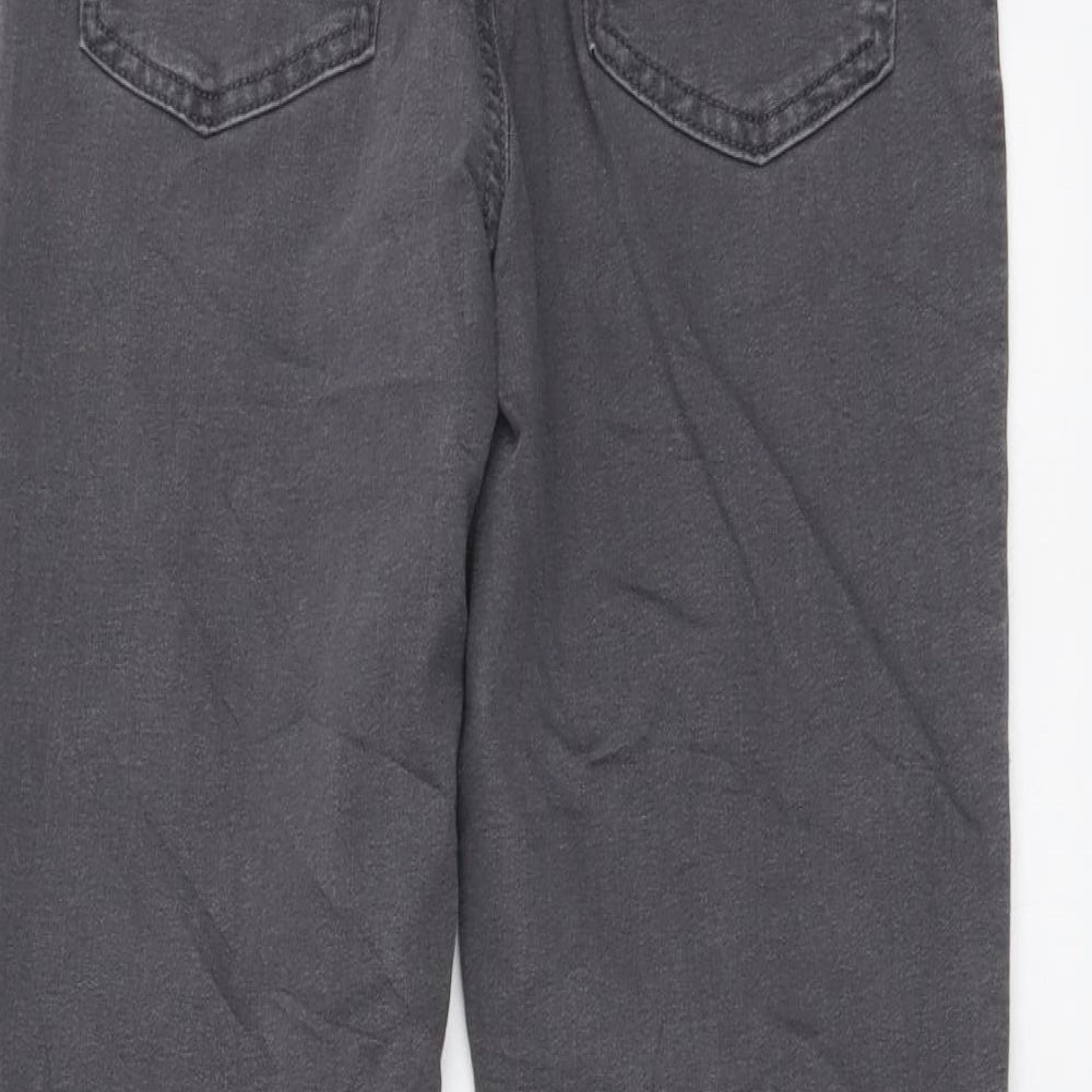 Marks and Spencer Womens Grey Cotton Harem Leggings Size 10 L29 in