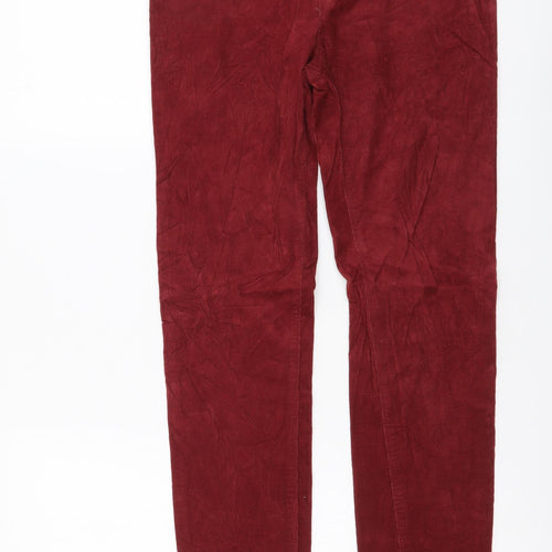 River Island Womens Red Cotton Skinny Jeans Size 8 L29 in Regular Button