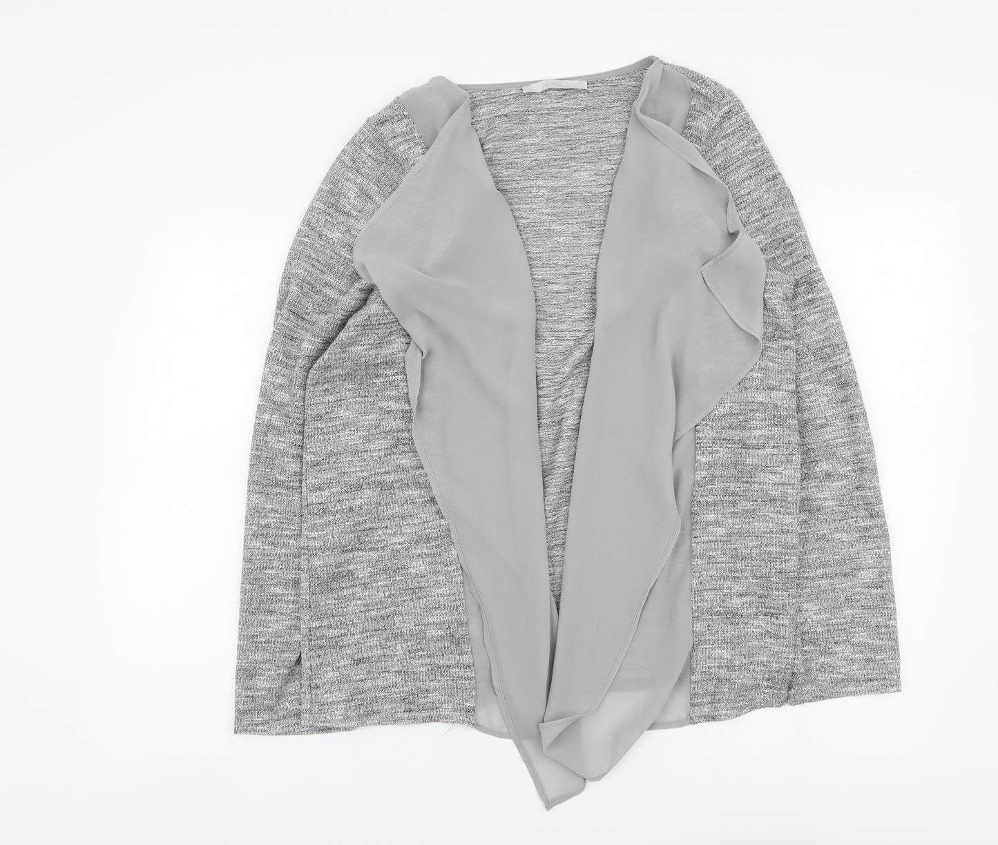 George Womens Grey V-Neck Polyester Cardigan Jumper Size 22