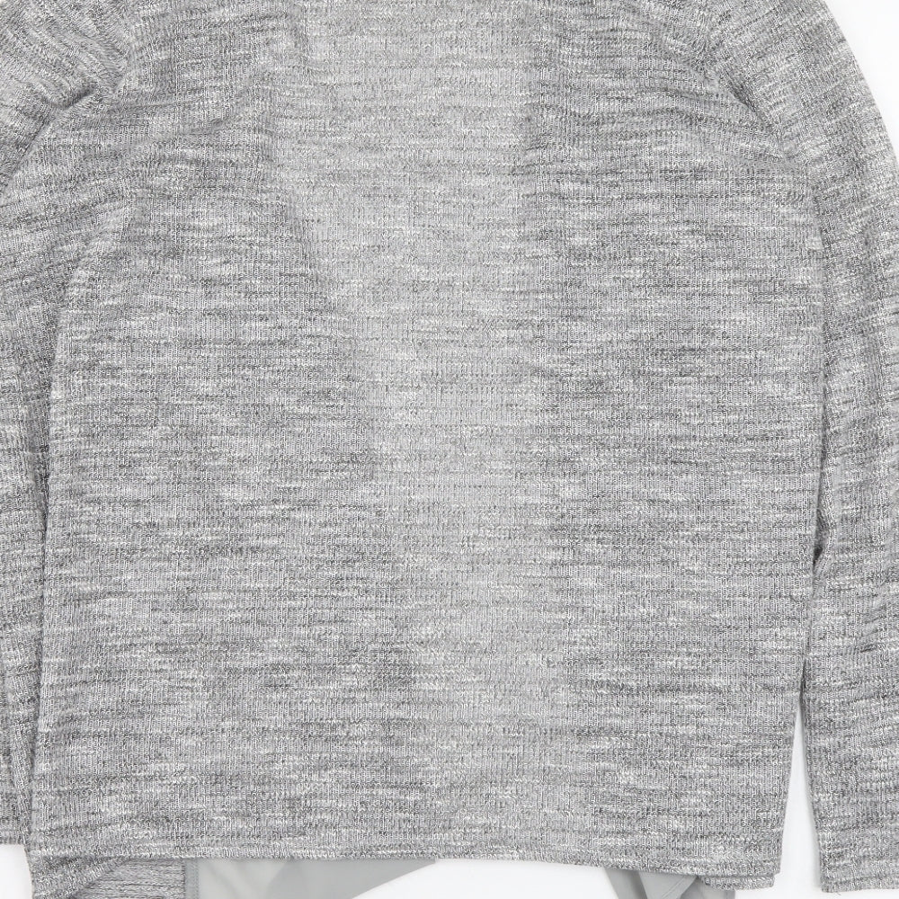 George Womens Grey V-Neck Polyester Cardigan Jumper Size 22