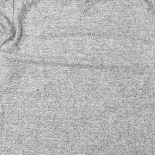Papaya Womens Grey Round Neck Viscose Pullover Jumper Size 16