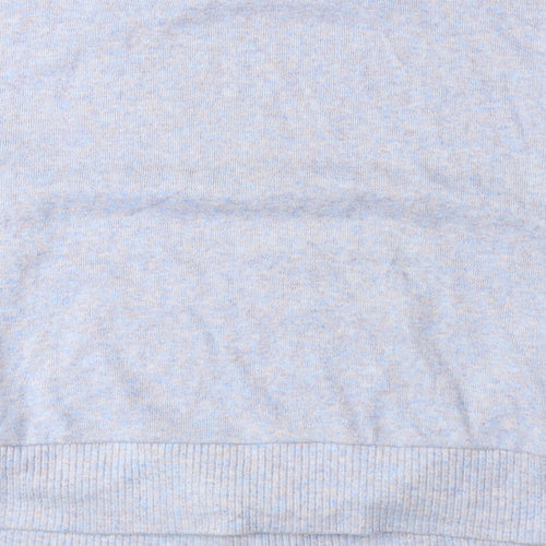 George Womens Blue Round Neck Polyester Pullover Jumper Size 8