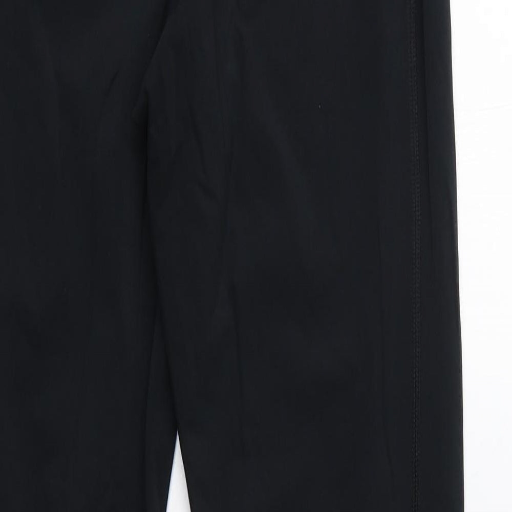 Marks and Spencer Womens Black Polyamide Compression Leggings Size 12 L25 in Regular Pullover