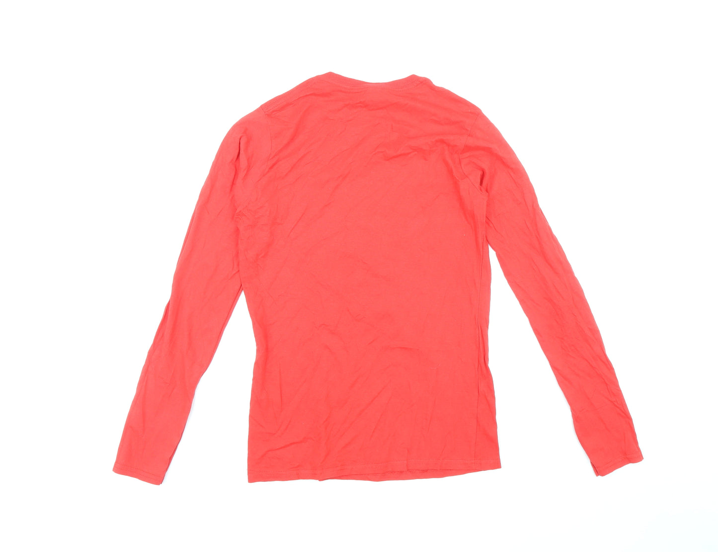 Gildan Womens Red Cotton Basic T-Shirt Size 10 Round Neck - Keep calm and eat Maltesers