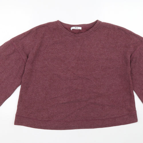 find. Womens Purple Round Neck Polyester Pullover Jumper Size XL