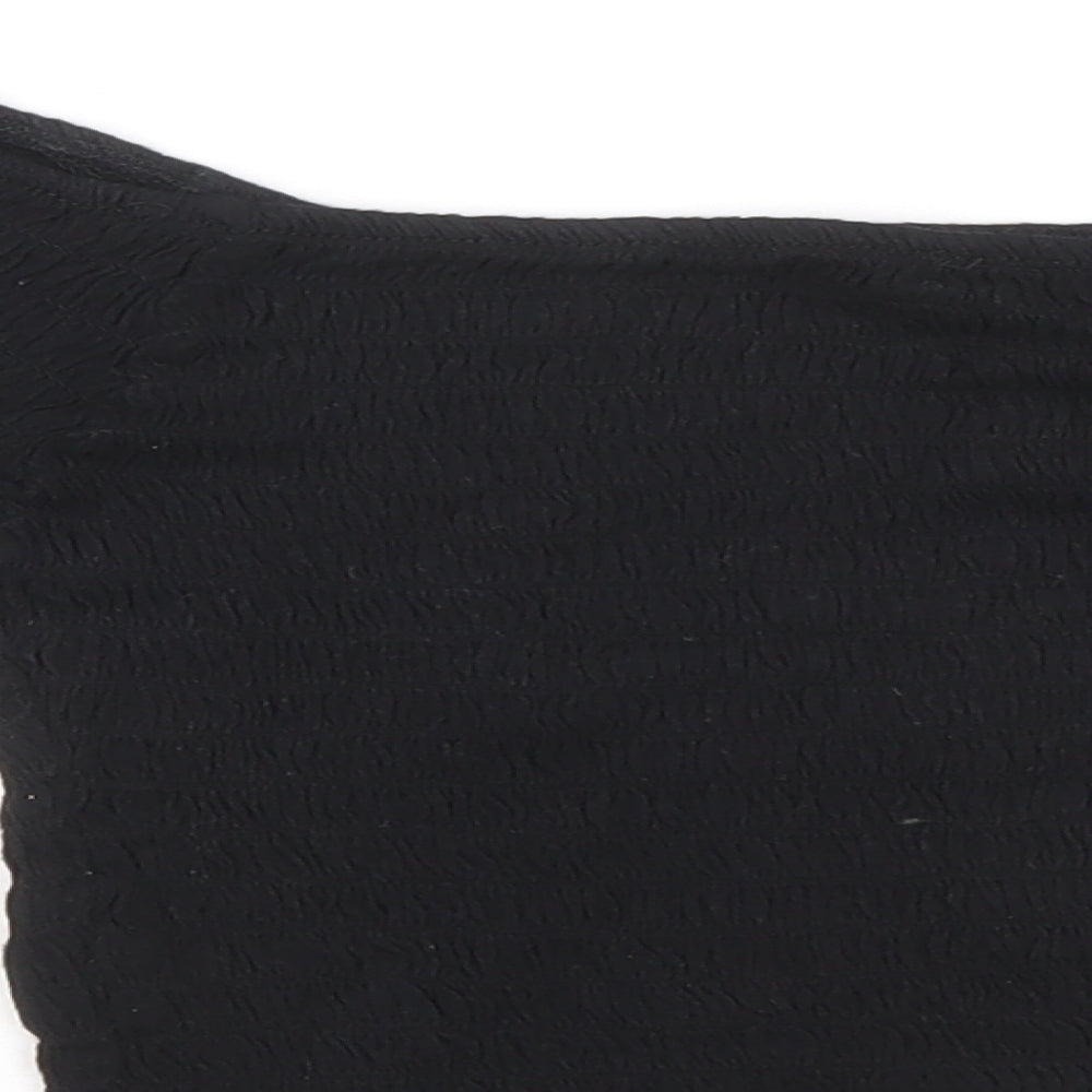 Atmosphere Womens Black Polyester Basic Blouse Size 12 Boat Neck