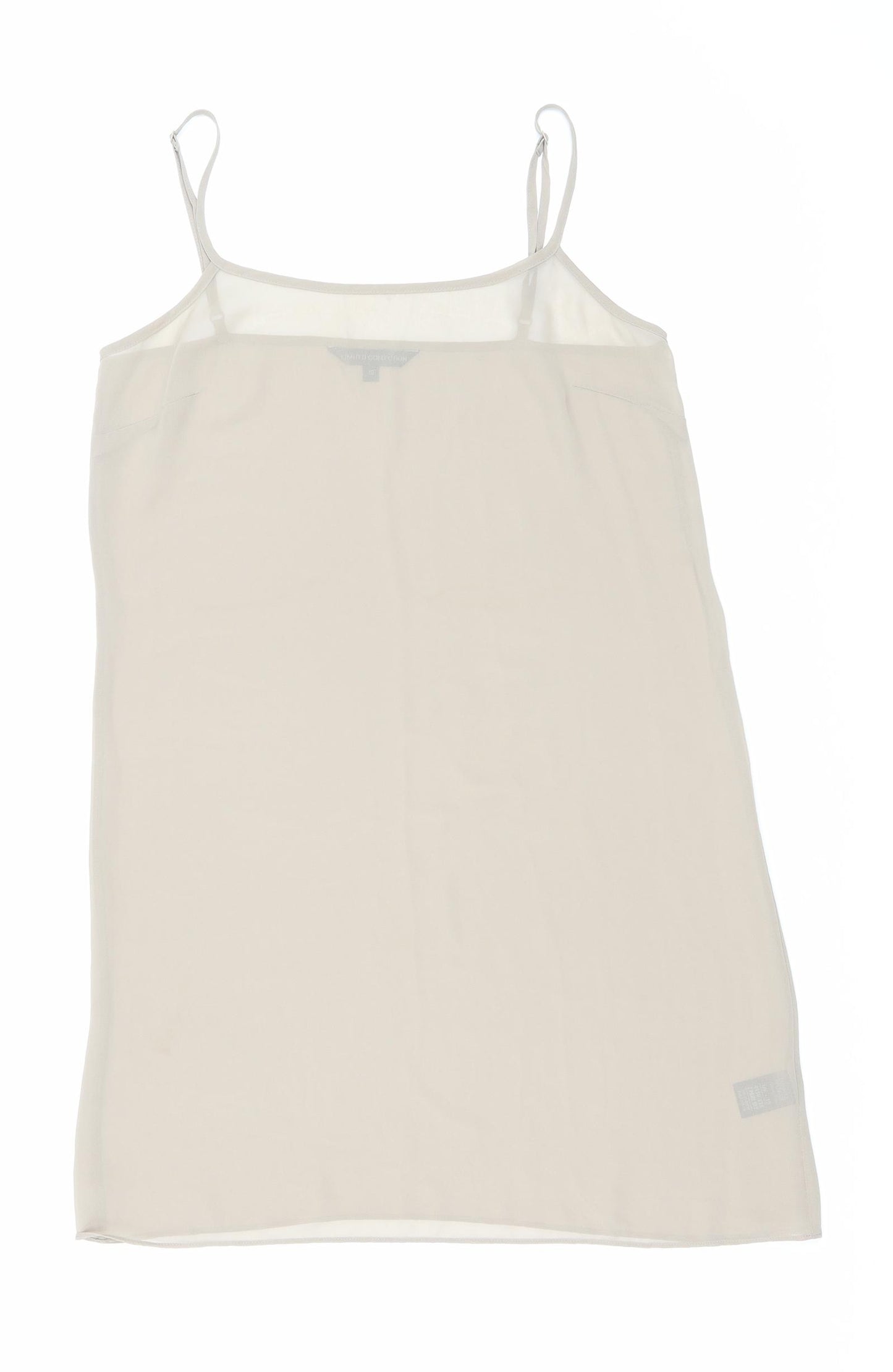 Marks and Spencer Womens Beige Polyester Slip Dress Size 10 V-Neck Pullover