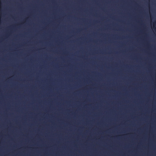 Paul Mausner Womens Blue Polyester Jacket Blazer Size 18