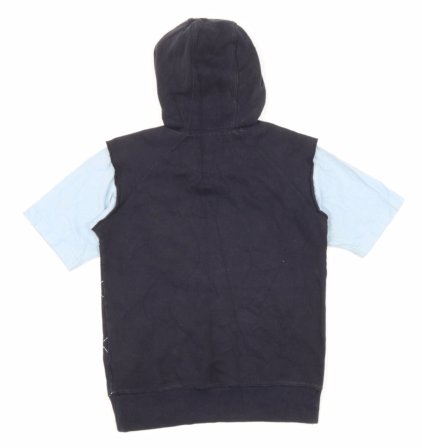 Blue Base Boys Blue Cotton Pullover Hoodie Size 8-9 Years Pullover - Lion