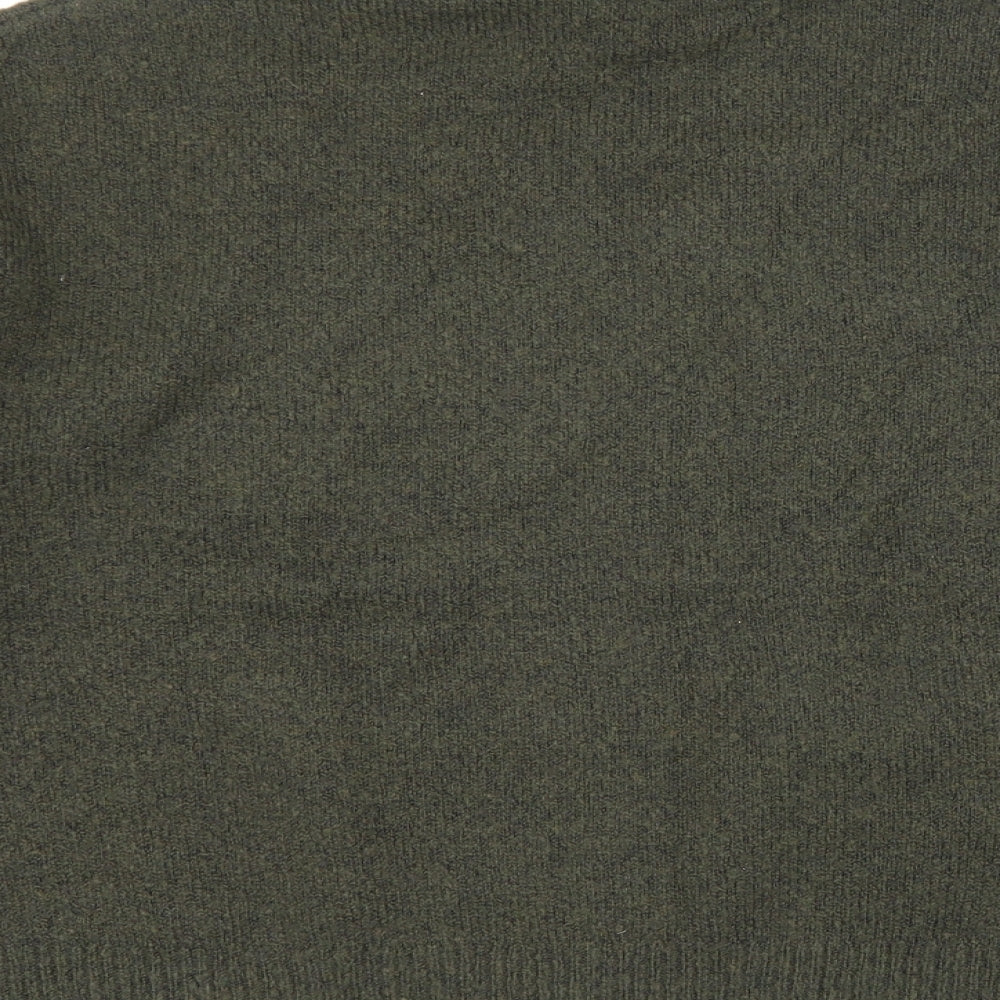 New Look Womens Green Roll Neck Polyester Pullover Jumper Size M