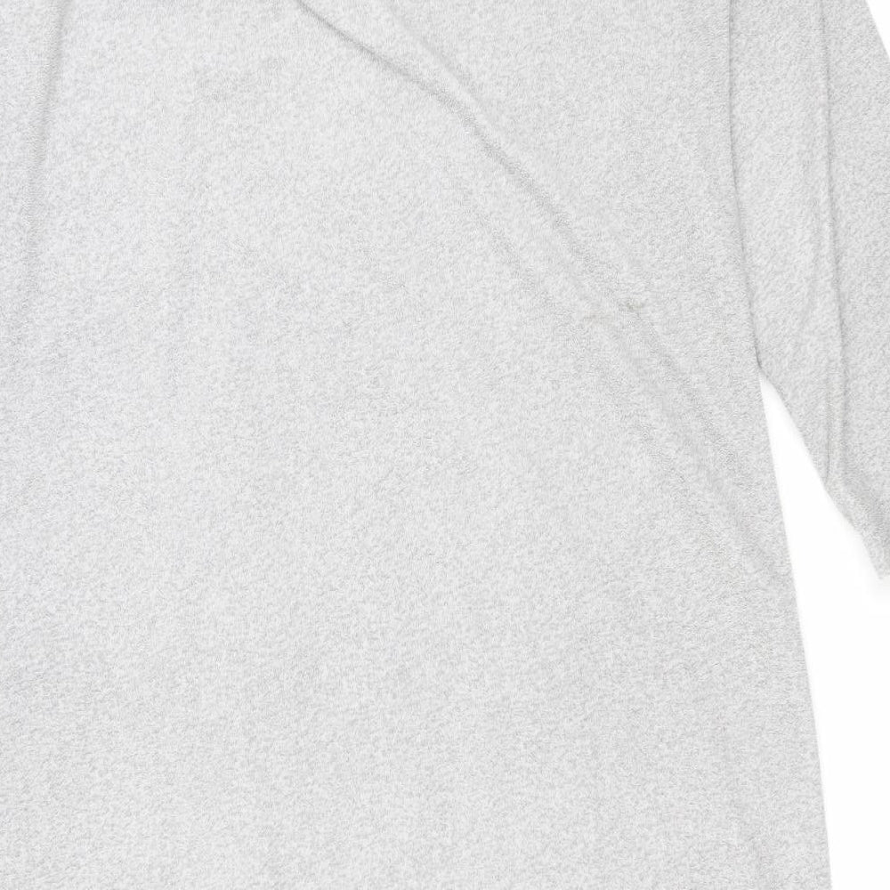 Marks and Spencer Womens Grey Solid Polyester Top Nightshirt Size 20 - Penguin